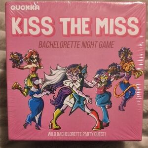 Kiss the Miss Bachelorette Card Game - Pink